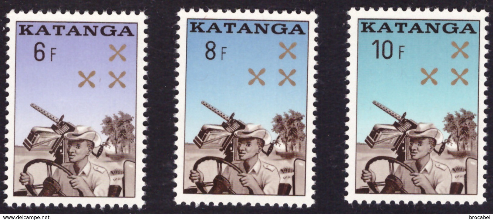 Katanga 0079/81** Gendarmerie Katangaise MNH - Katanga