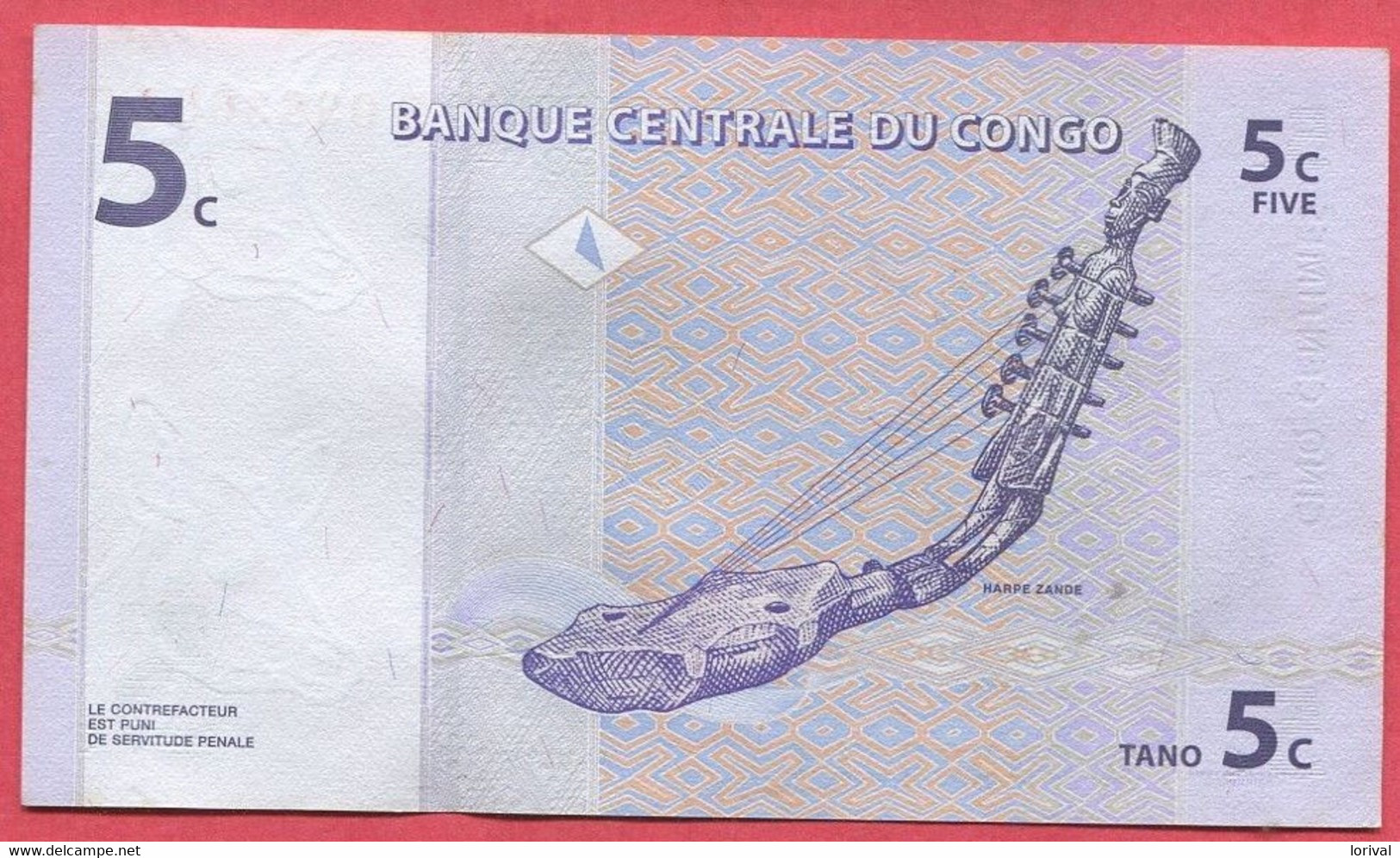 5 Centimes 01/11/97 Neuf 3 Euros - República Del Congo (Congo Brazzaville)