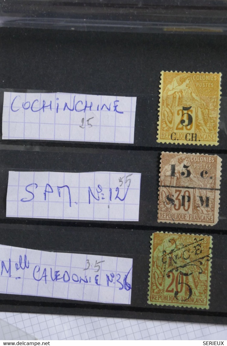 AQ22 SAINT PIERRE CALEDONIE  COCHINCHINE  ENV. 1900 +NEUFS+A VOIR - Andere & Zonder Classificatie