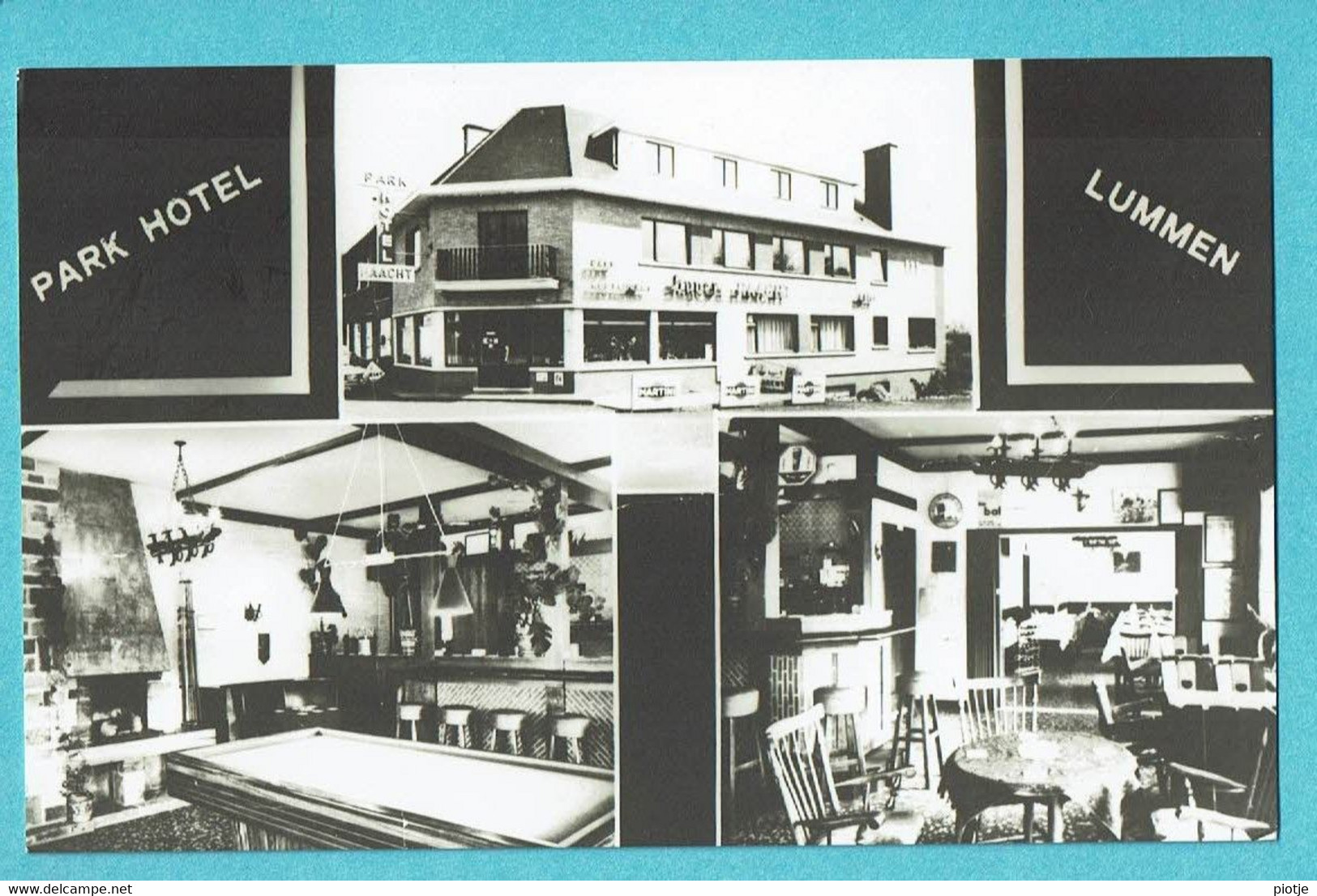 * Lummel (Limburg) * Café Restaurant Feestzaal, Park Hotel, Ringlaan 1, Old, Rare Uniek, Zeldzaam - Lummen