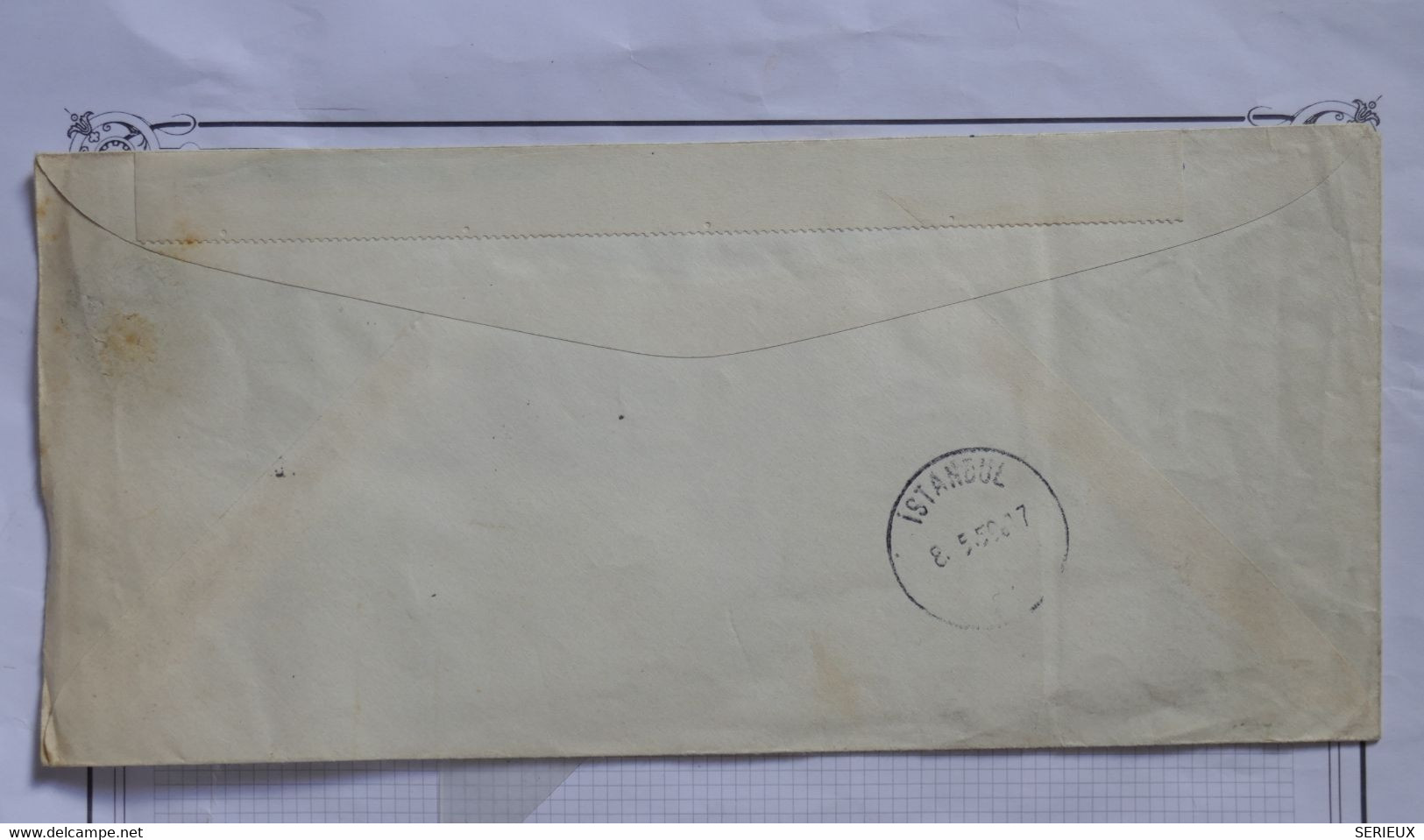 AQ22  FRANCE BELLE LETTRE  1959 1ER VOL  PARIS ISTANBUL TURQUIE ++AEROPHILATELIE+ AFFRANCH.PLAISANT - 1960-.... Brieven & Documenten