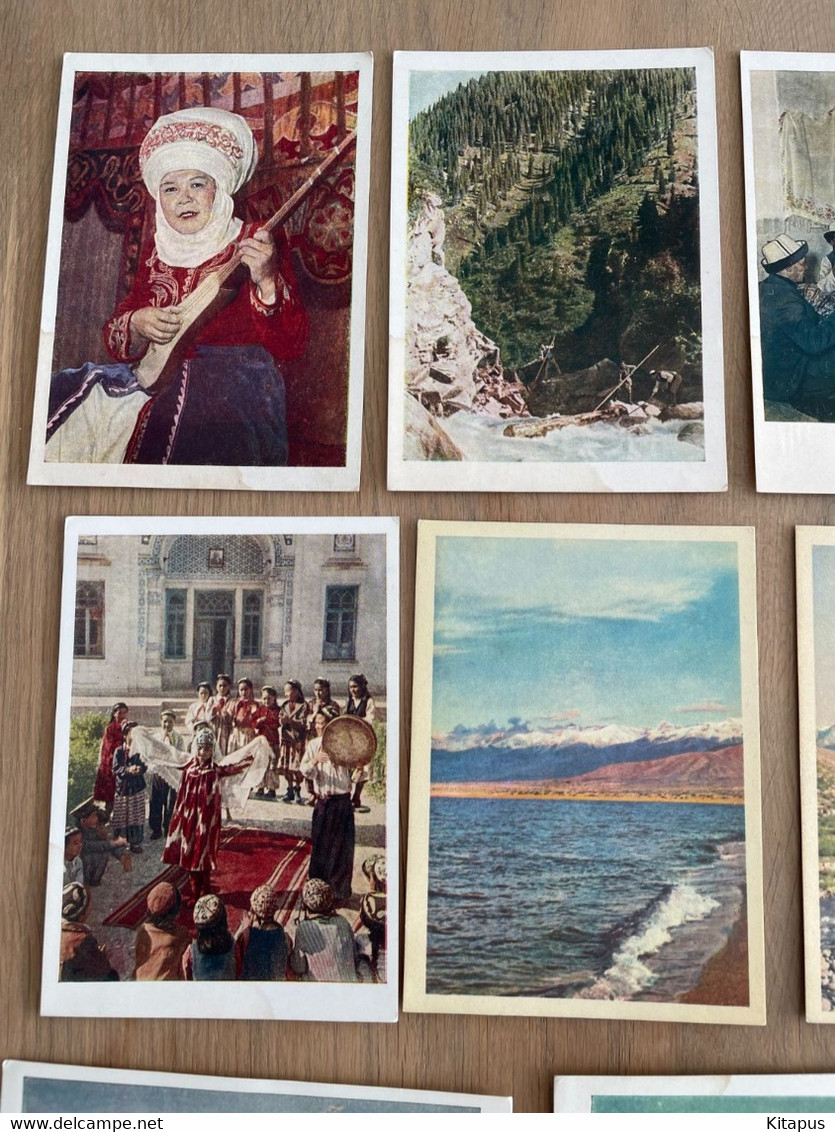 KYRGYZSTAN Set Of 11 Vintage Postcards Lot Kyrgyzstan - Kyrgyzstan