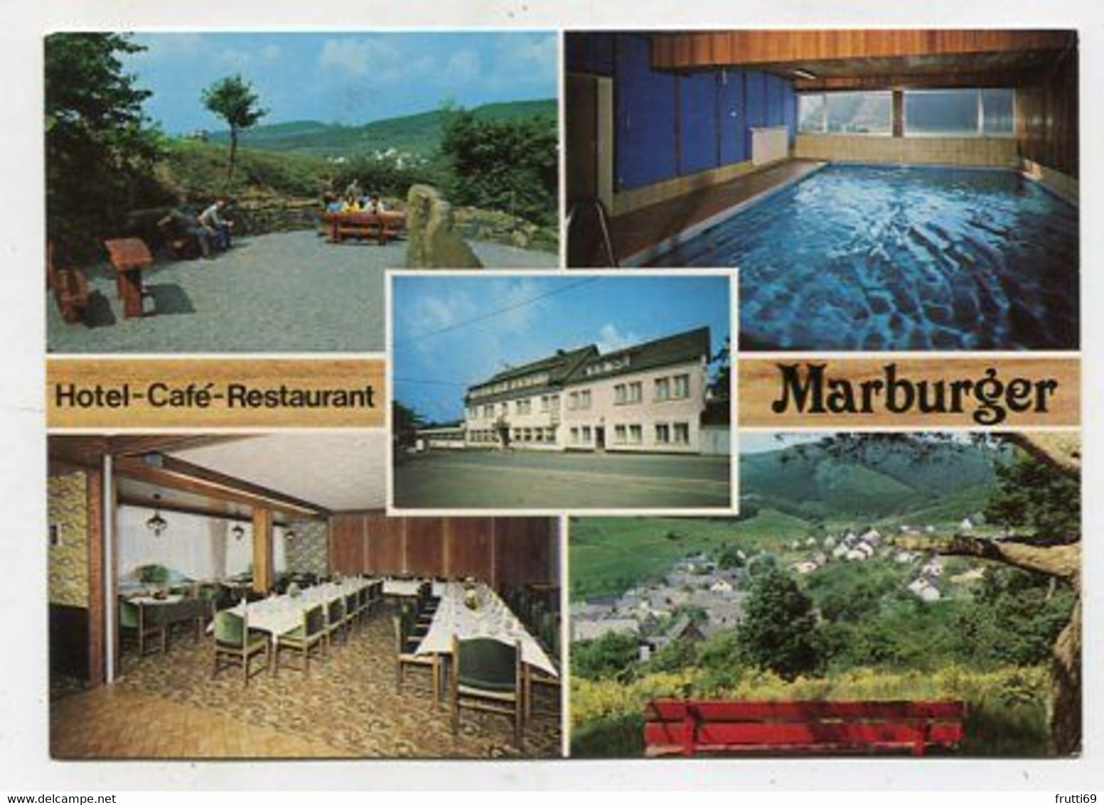 AK 056557 GERMANY - Laasphe . Hesselbach - Café-Restaurant Marburger - Bad Laasphe