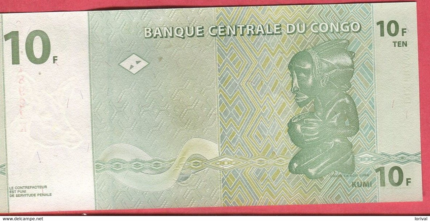 10 Francs 01/10/97/ Neuf 3 Euros - République Du Congo (Congo-Brazzaville)