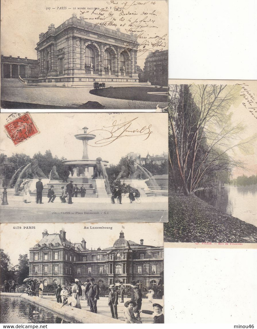 PARIS : LOT DE 350 CPA ET Q.Q. CPSM P.F. AVEC DE NOMBREUSES CARTES ANIMEE. B.ETAT GENERAL .VOIR SCANS ET DESC.PETIT PRIX