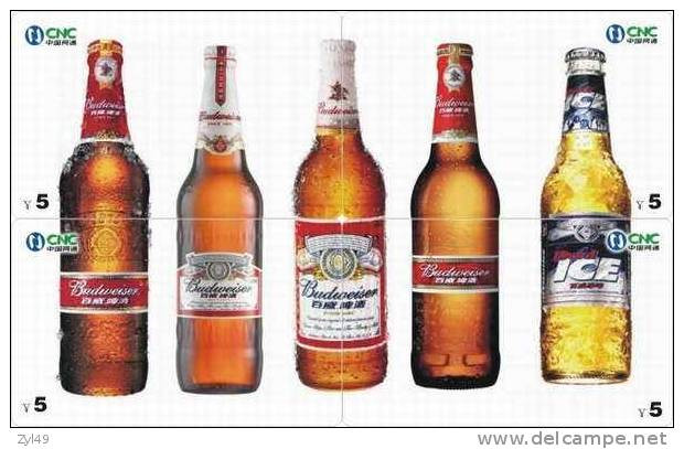 B04051 China phone cards Budweiser beer puzzle 44pcs