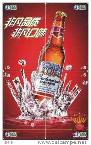 B04051 China phone cards Budweiser beer puzzle 44pcs