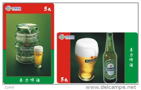 B04056 China Phone Cards Heineken Beer 31pcs - Alimentación