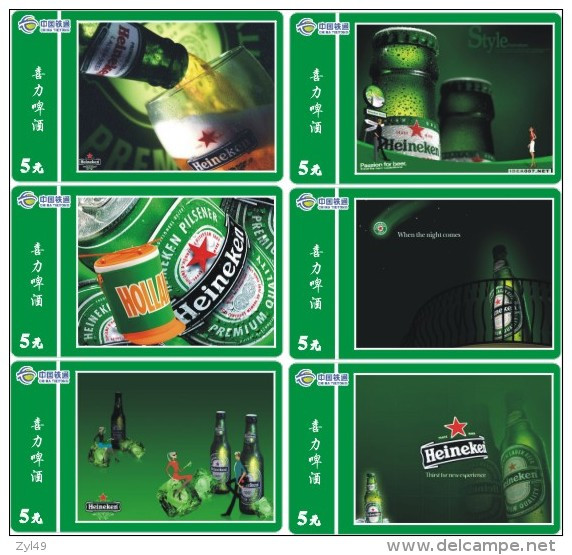 B04056 China Phone Cards Heineken Beer 31pcs - Levensmiddelen
