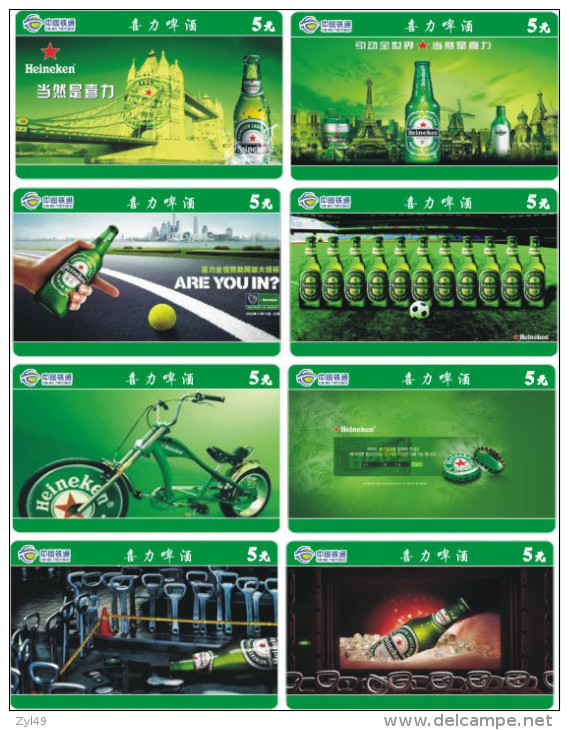 B04056 China Phone Cards Heineken Beer 31pcs - Alimentation
