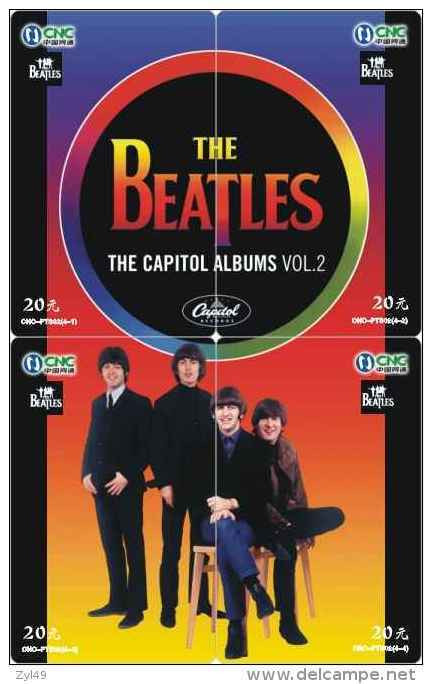 M04301 China Phone Cards The Beatles Puzzle 40pcs - Musique