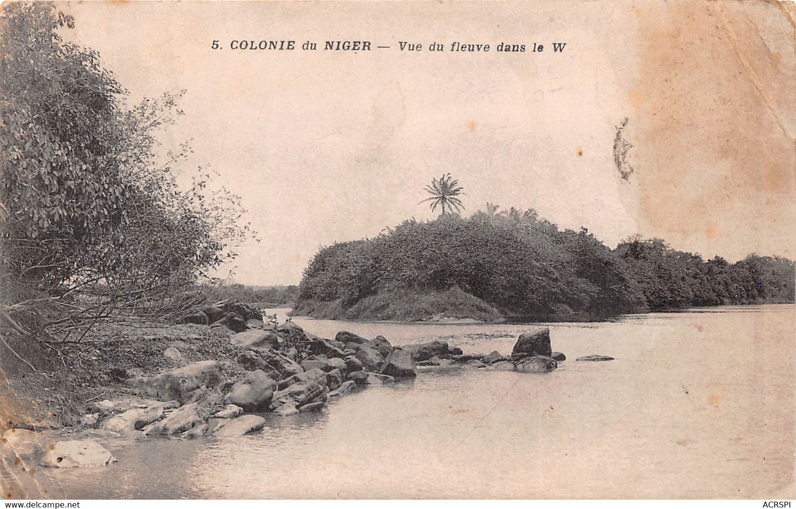NIGER Colonie Du Niger, Vue Du Fleuve Dans Le W 27(scan Recto-verso) MA172 - Niger