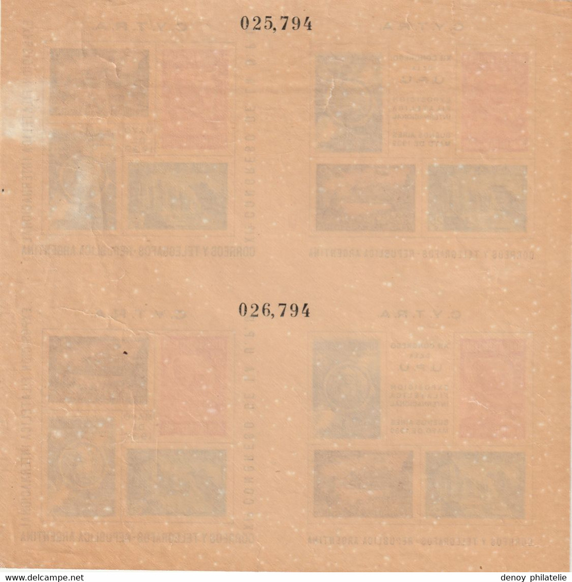 Argentine Bloc Feuillet N° 3 ** Sans Charniére - Blocks & Kleinbögen