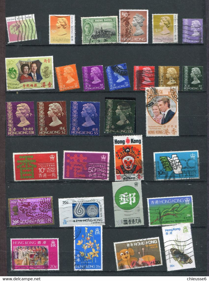 Hong Kong Lot  Timbres Oblitérés - Collections, Lots & Séries