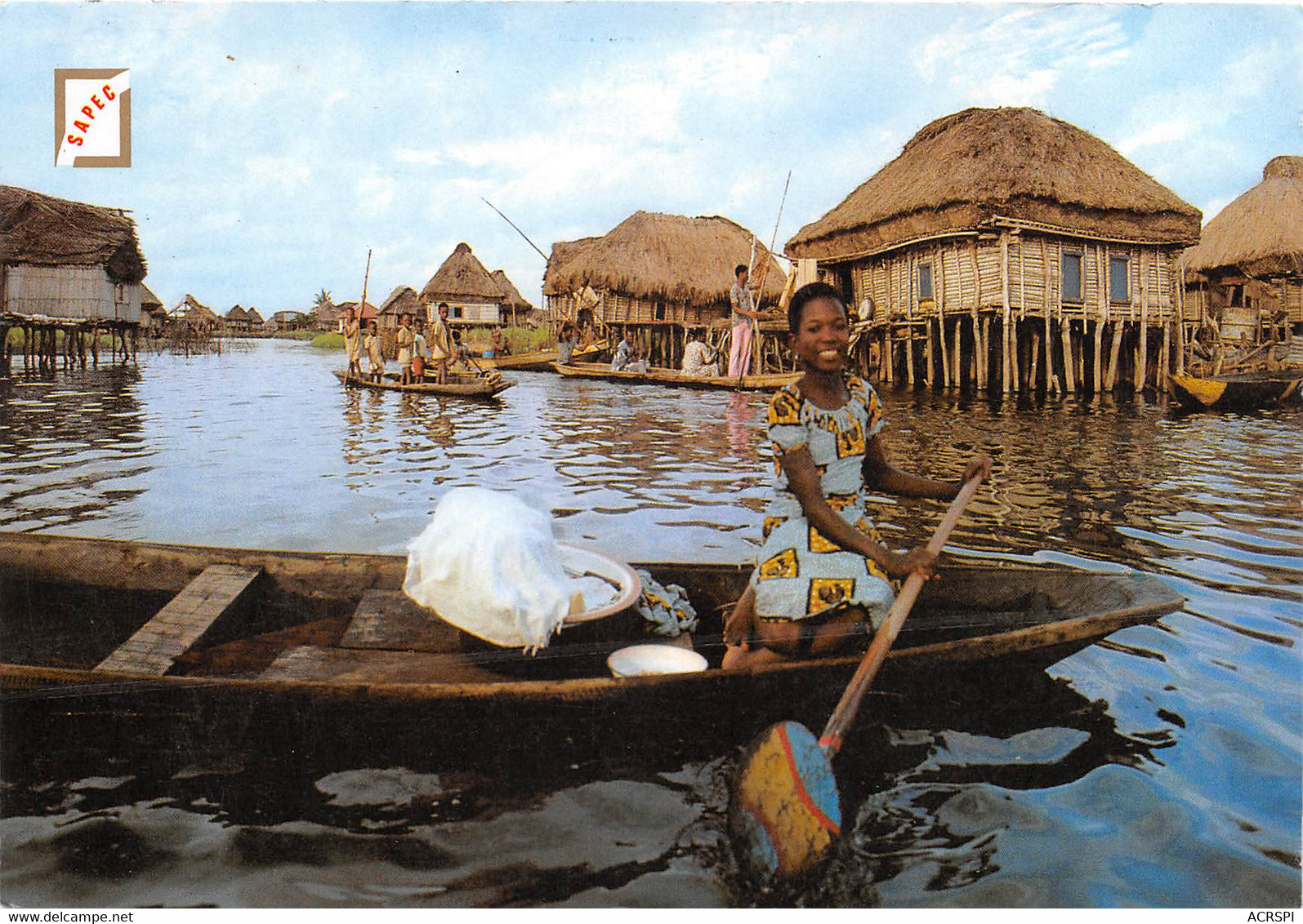 BENIN DAHOMEY Village Lacustre De GANVIE Couleurs Et Lumiere Du Benin 35(scan Recto-verso) MA213 - Benin