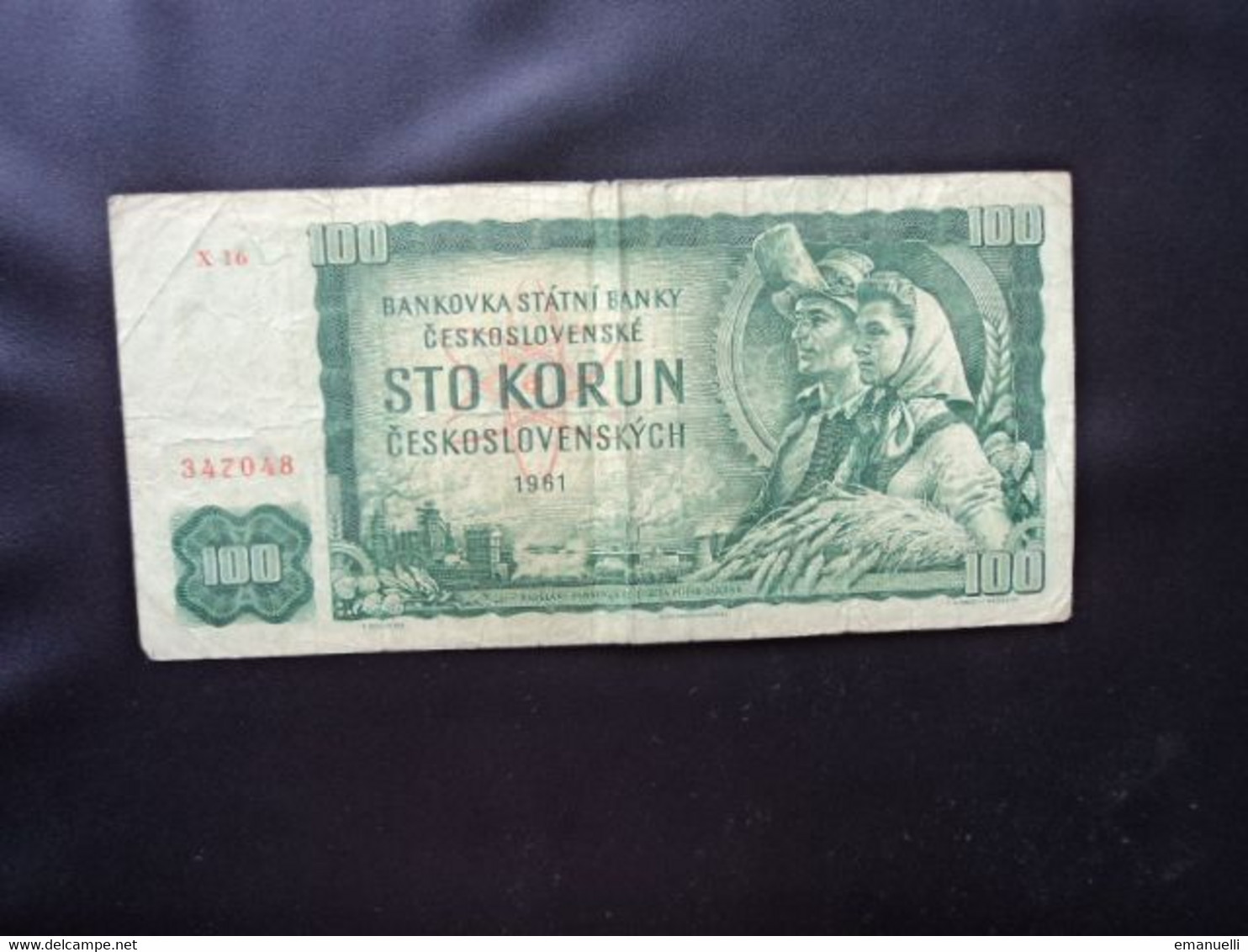 TCHÉCOSLOVAQUIE : 100 KORUN     1961    P 91b  Série X 16    Presque TB * - Tschechoslowakei