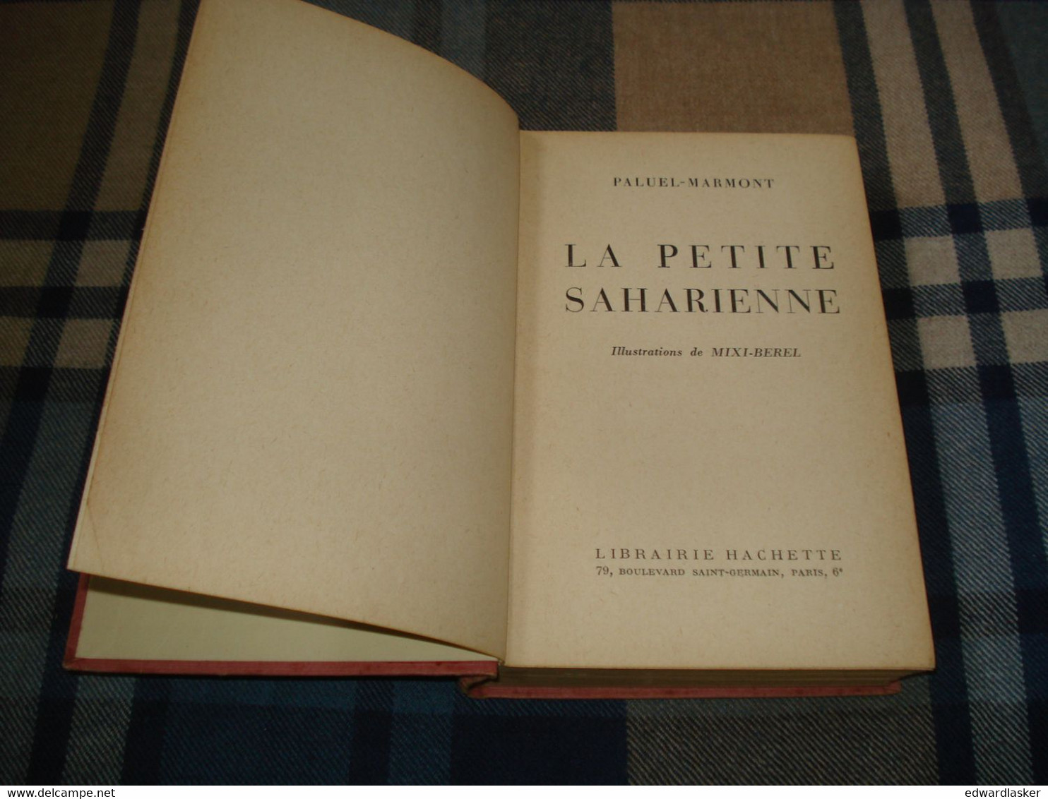 BIBLIOTHEQUE ROSE : La Petite SAHARIENNE /Paluel-Marmont - Ill. Mixi-Bérel - 1951 - Sans Jaquette - Bibliotheque Rose
