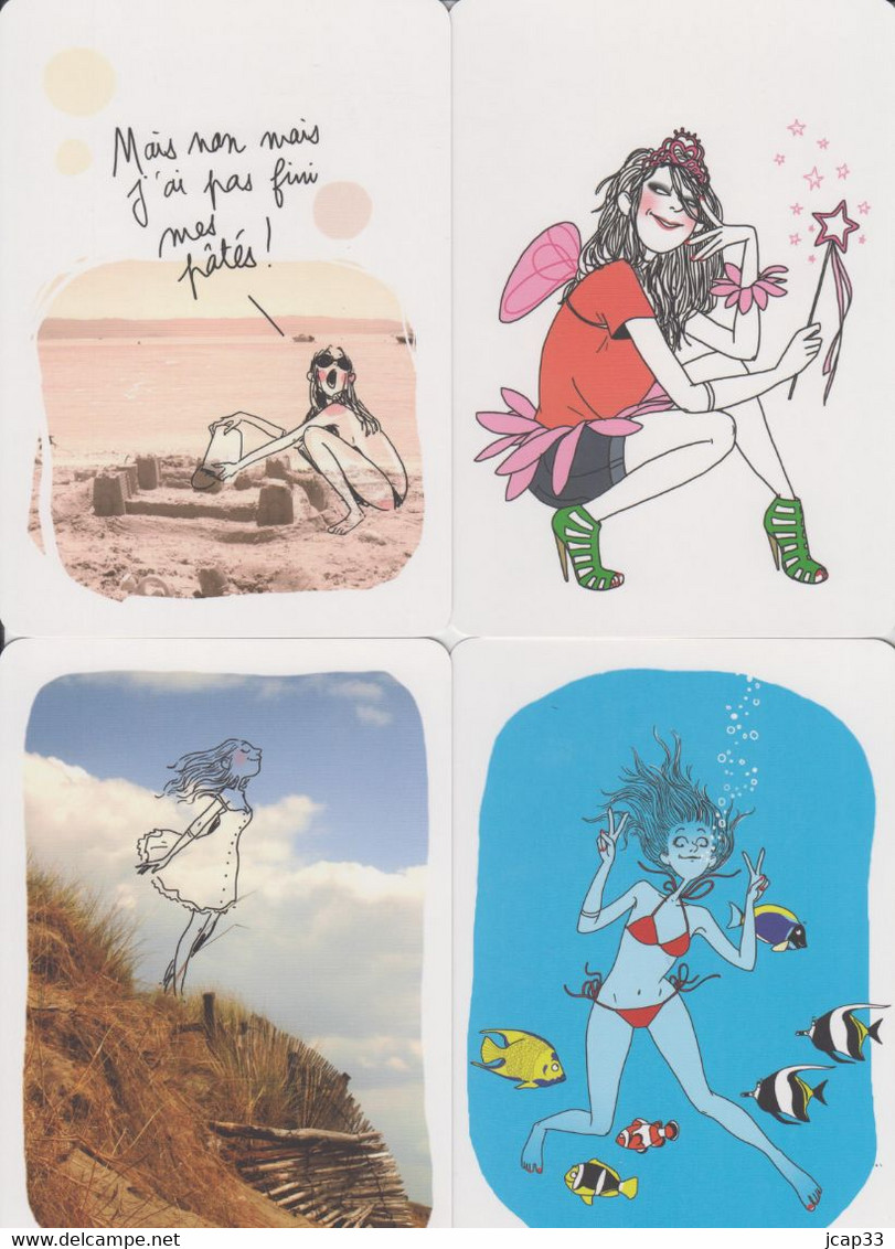 ILLUSTRATION DE MARGAUX MOTIN  - 2010  -  LOT DE 36 CARTES  -