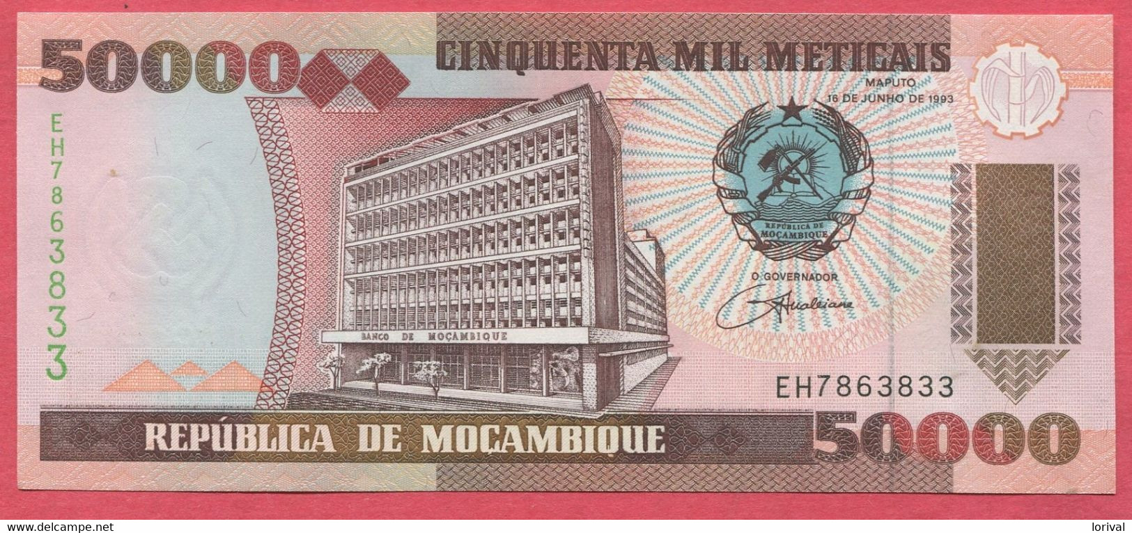 50000 Meticais 16/06/1991 Neuf 4 Euros - Mozambique