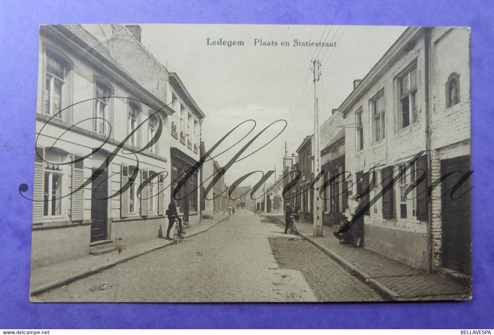 Ledegem Plaats En Statiestraat. Stationstraat; Uitg. G.Devogel. 1936 - Ledegem