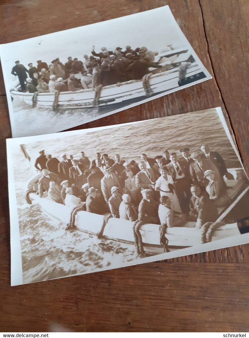 DEUTSCHE AUSFLUGSGESELLSCHAFT DAZUMAL - HELGOLAND - PHOTOHAUS ATLANTIK - P. PAWLOWSKI - PASSAGIERE In BOOT - Lugares