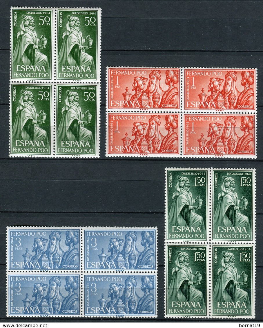 Fernando Poo 1964. Edifil 235-38 X 4 ** MNH. - Fernando Po