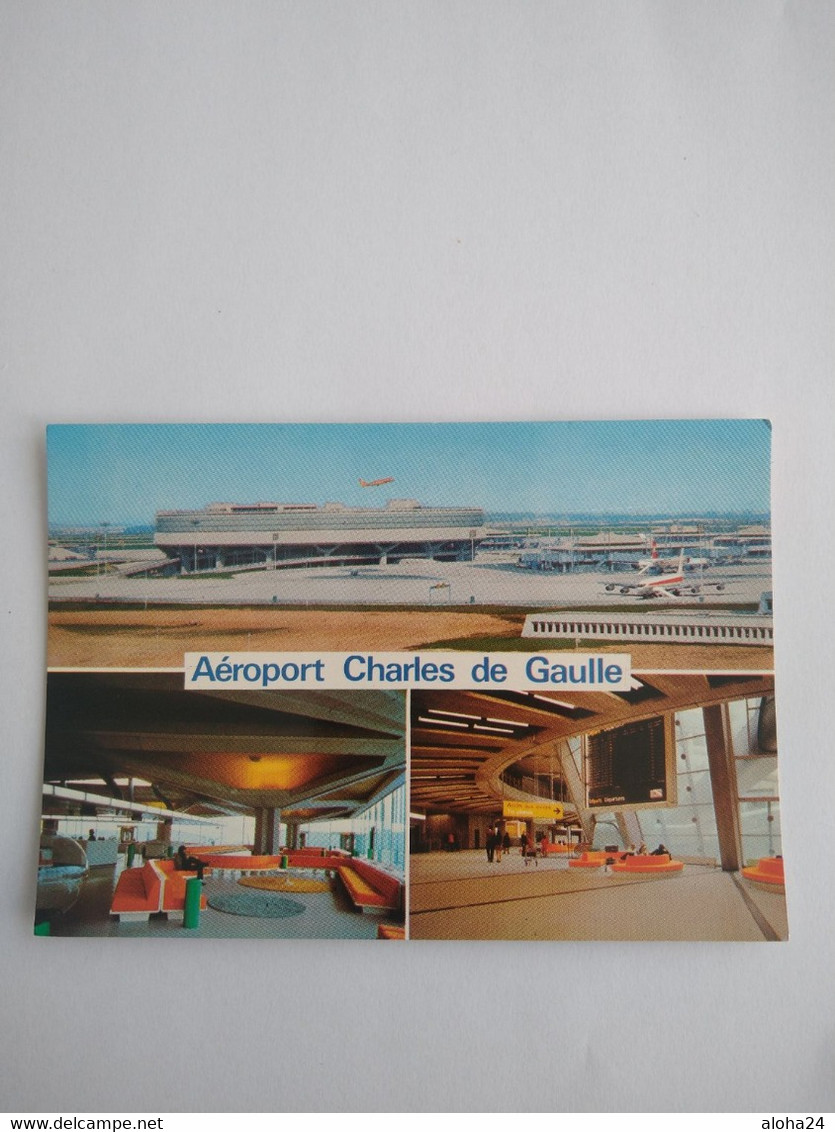 75 PARIS AEROPORT CHARLES DE GAULLE AVION MULTI VUES - 62 - Aéroports De Paris