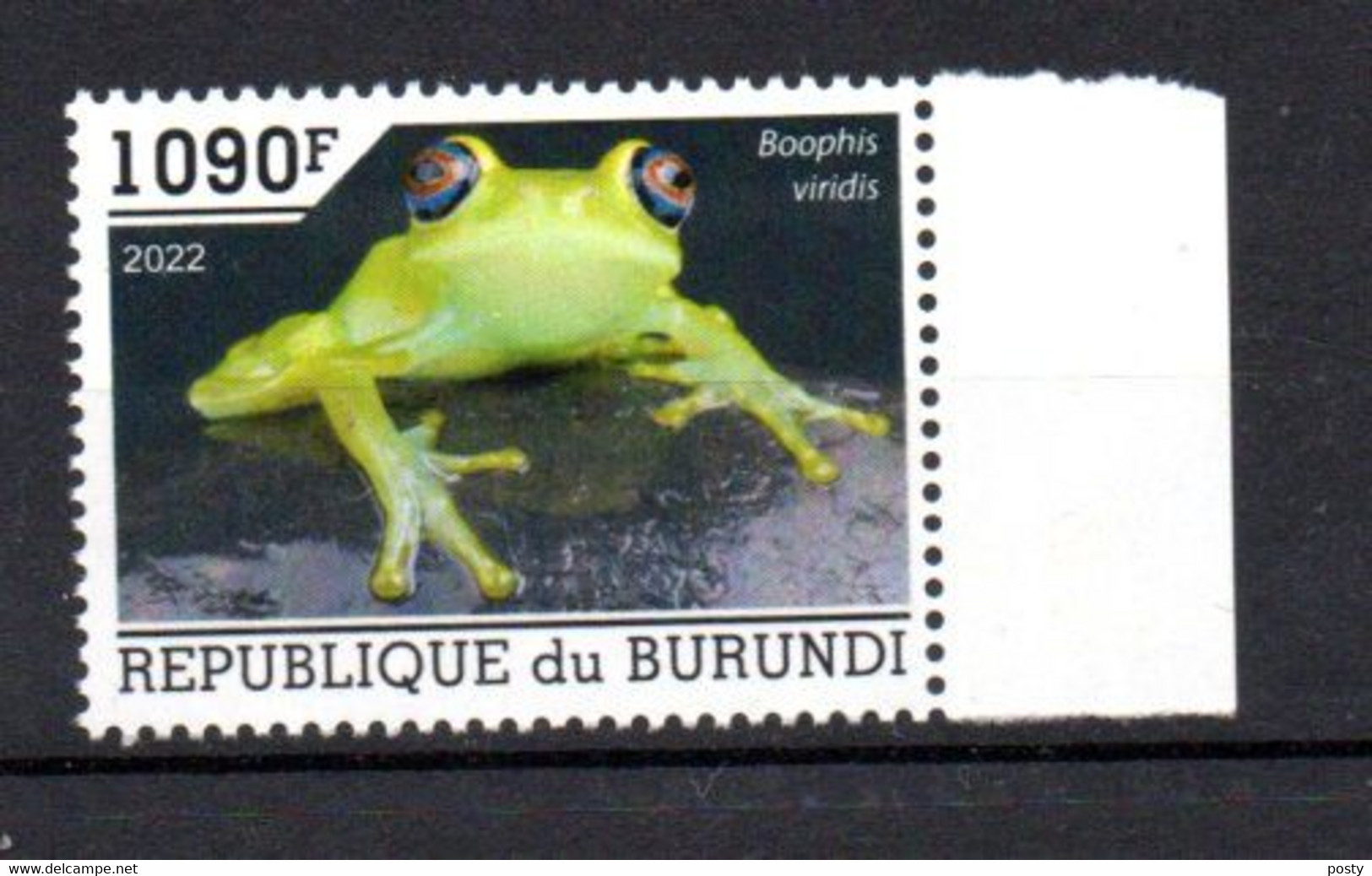 BURUNDI - 2022 - BOOPHIS VIRIDIS - GRENOUILLES - FROGS - FROSCH - 1090F - - Neufs