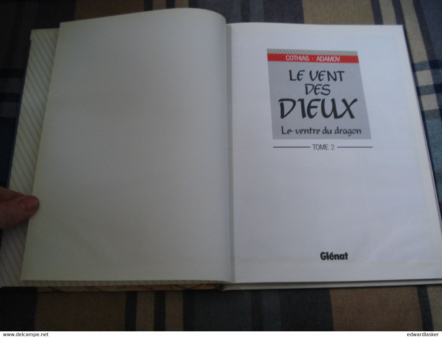 LE VENT DES DIEUX 2 : Le Ventre Du Dragon - Rééd. Glénat 1993 [2] - Vent Des Dieux, Le