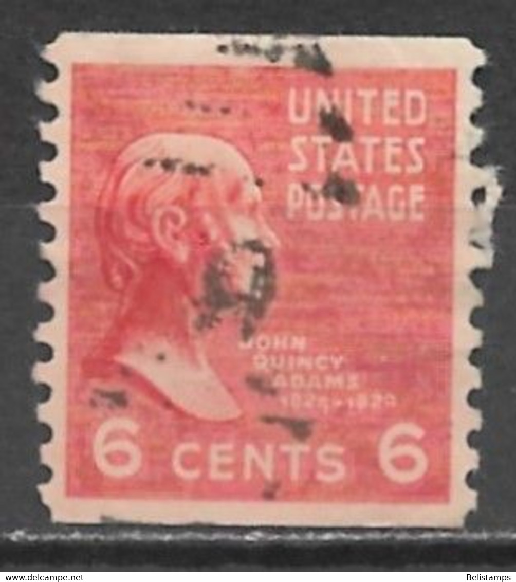 United States 1939. Scott #846 (U) John Q. Adams - Coils & Coil Singles