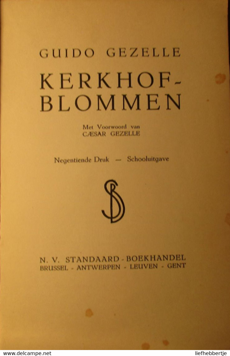 Kerkhofblommen - Door G. Gezelle - Boten