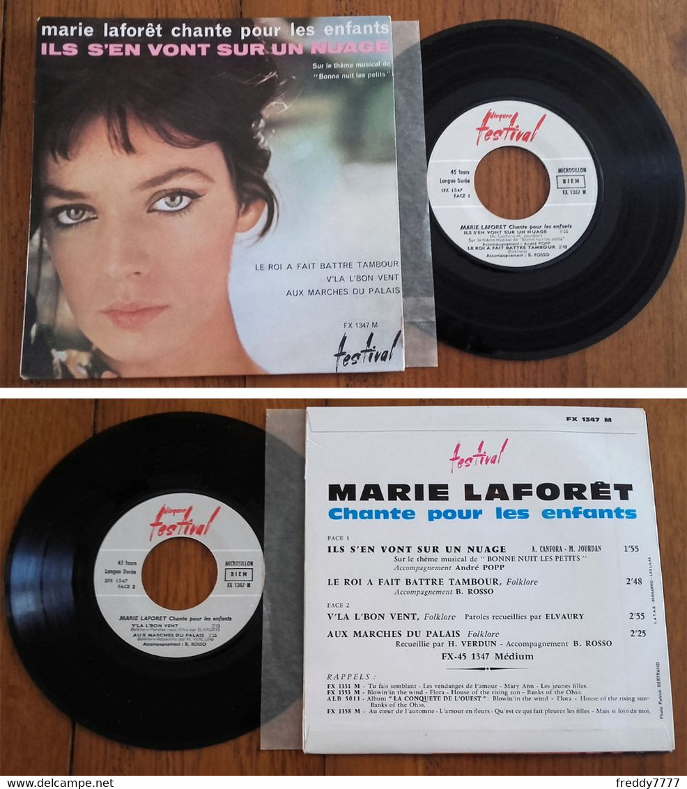 RARE French EP 45t RPM BIEM (7") MARIE LAFORET (1963) - Verzameluitgaven