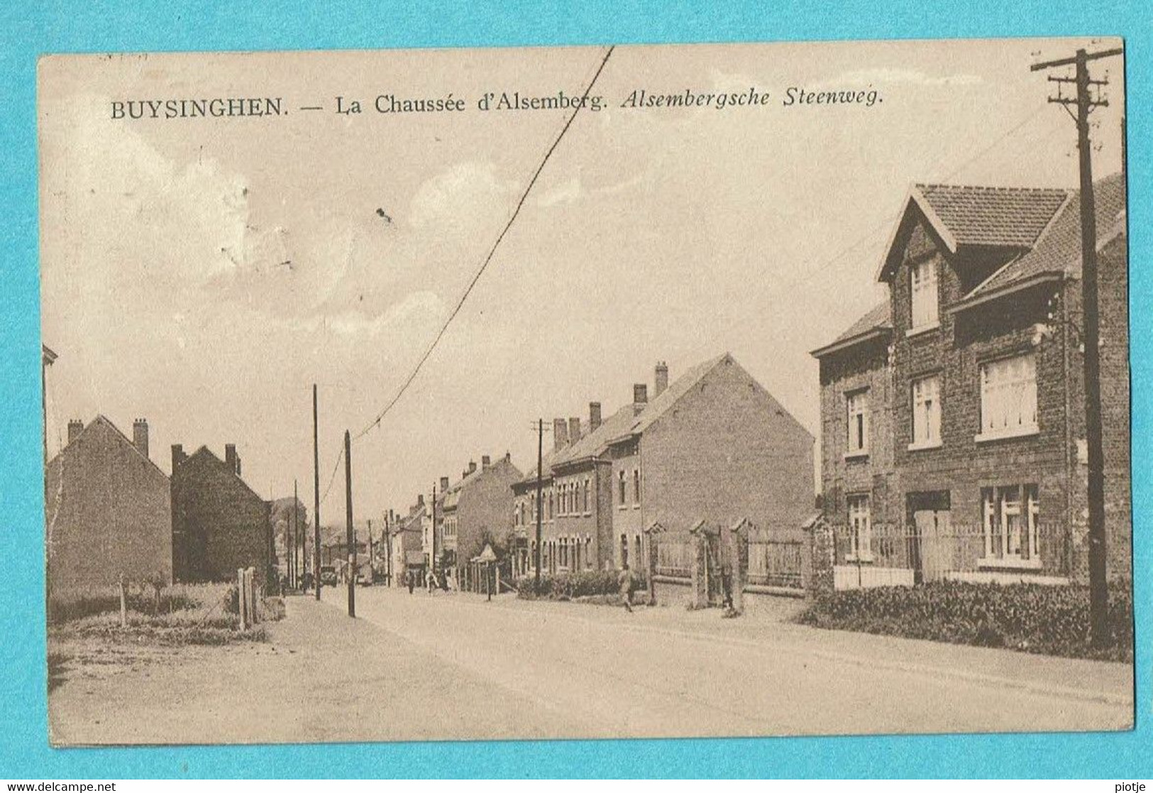 * Buizingen - Buysinghen (Halle - Vlaams Brabant) * (Edition H. Coche, Imprimeur) Chaussée D'Alsemberg, Unique, TOP - Halle