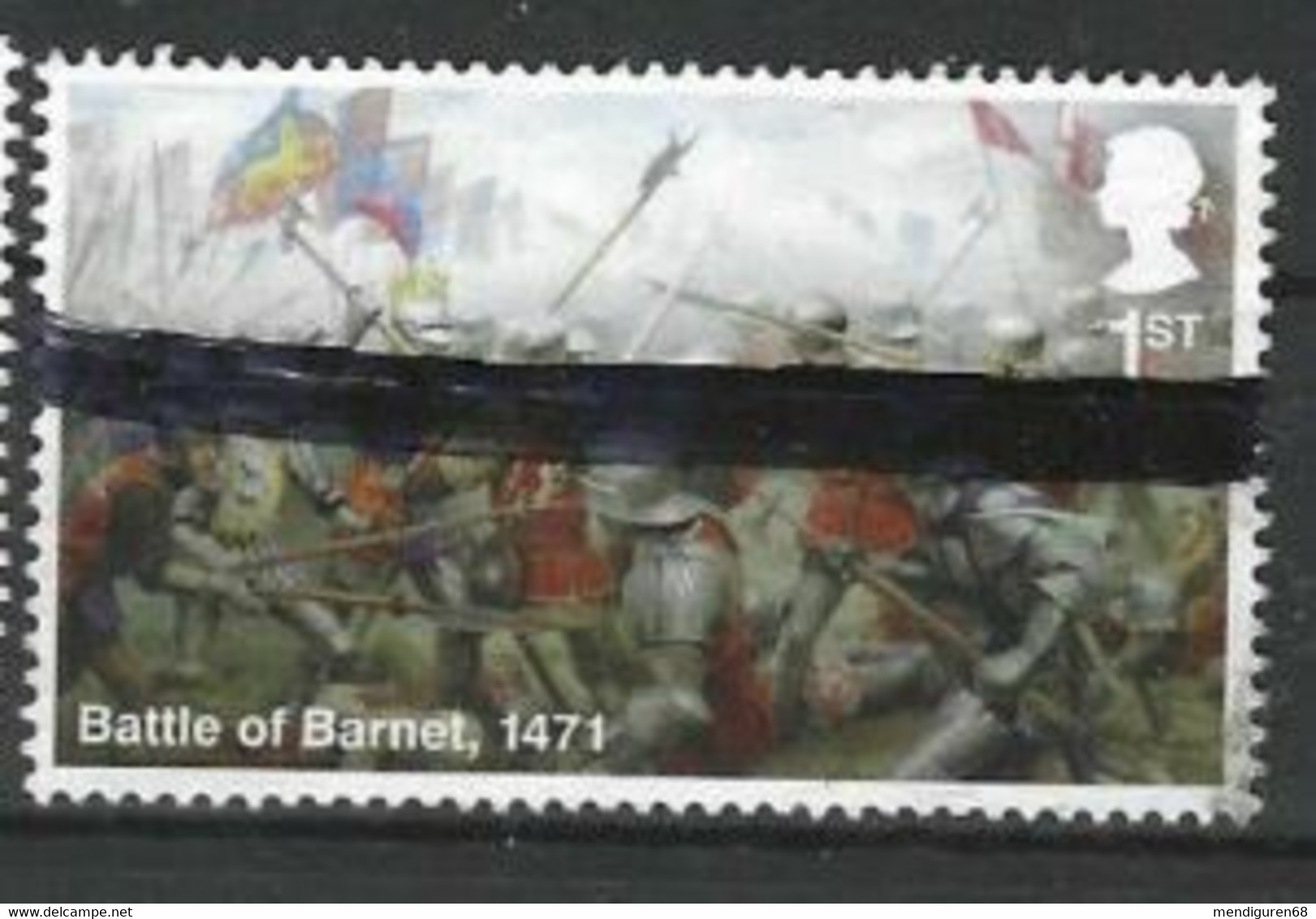 GROSSBRITANNIEN GRANDE BRETAGNE GB 2021 THE WARS OF THE ROSES: Battle Of BARNE 1471 USED SG 451 MI 4761 YT 5175 SC 4101 - Oblitérés