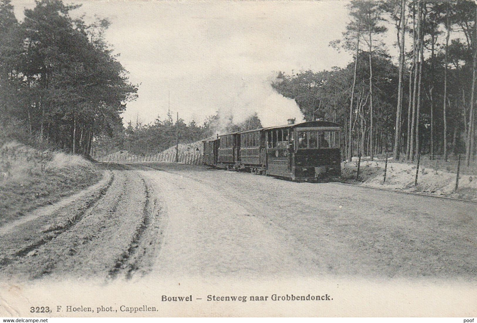 Bouwel : Steenweg Naar Grobbendonck  Met Stoomtram --- 1910 - Grobbendonk