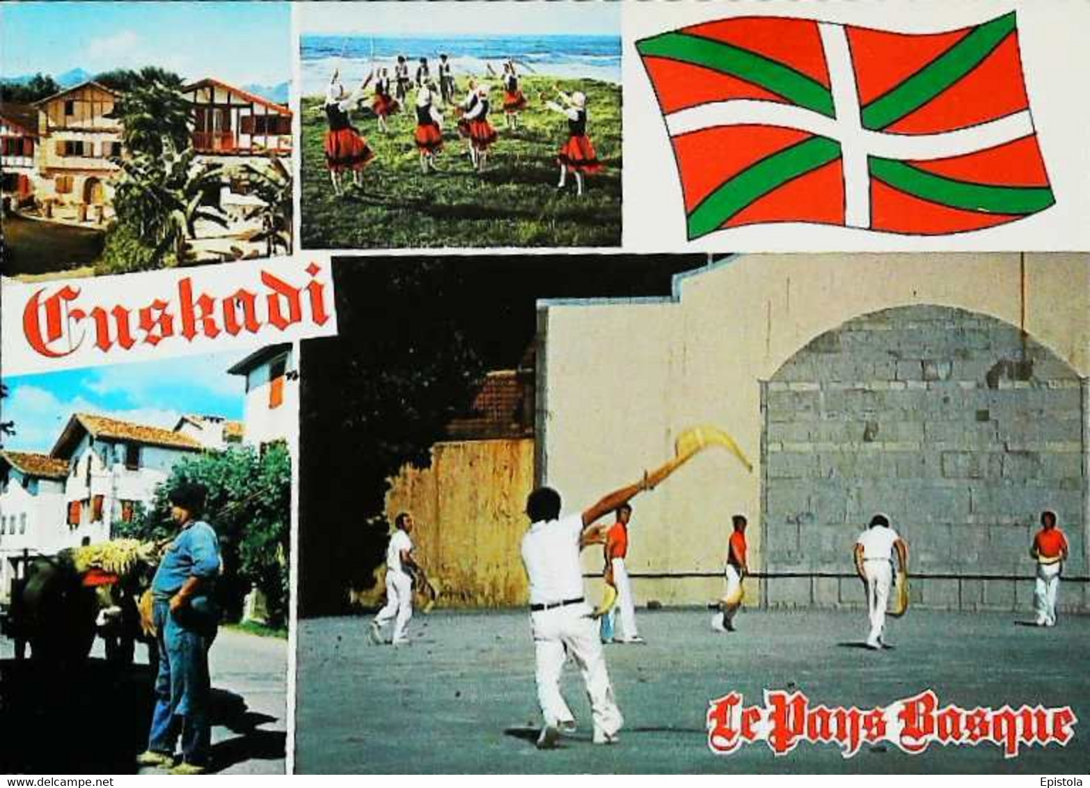 ► CPSM  Pelote Basque Cesta Punta - Regionale Spiele