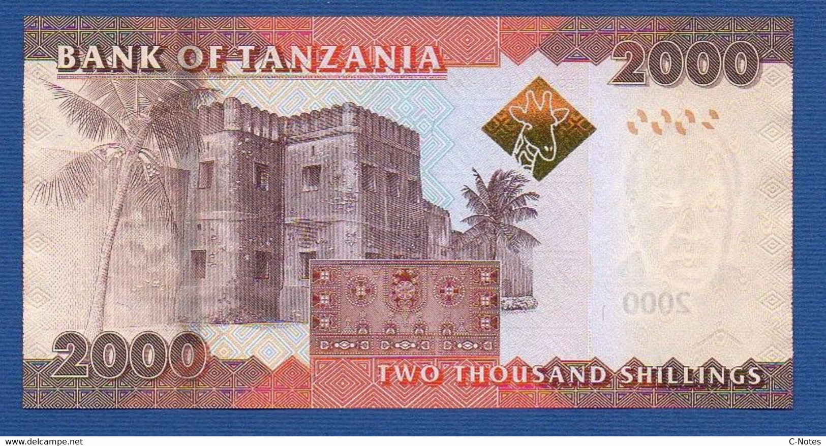 TANZANIA - P.42a – 2.000 SHILLINGS ND 2010 UNC, Serie CA2042536 - Tanzania