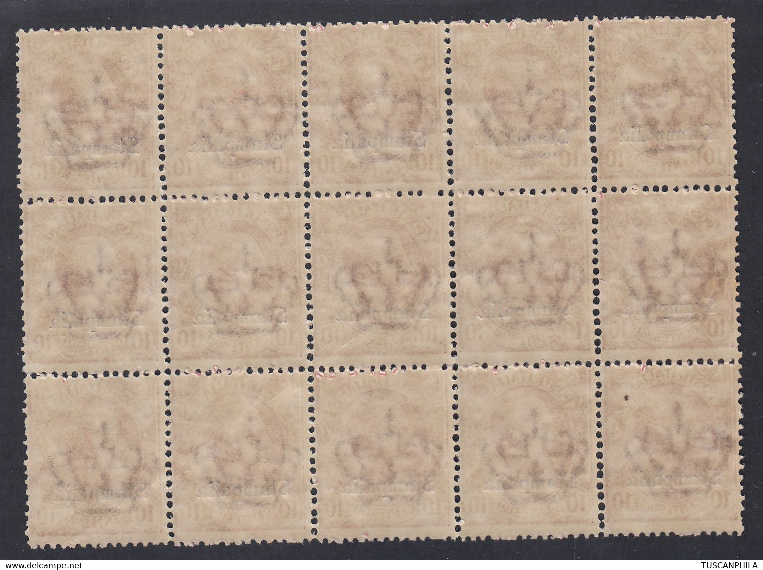 1912 Blocco Di 15 Valori Sass. 3 MNH** Cv 75 - Egée (Stampalia)