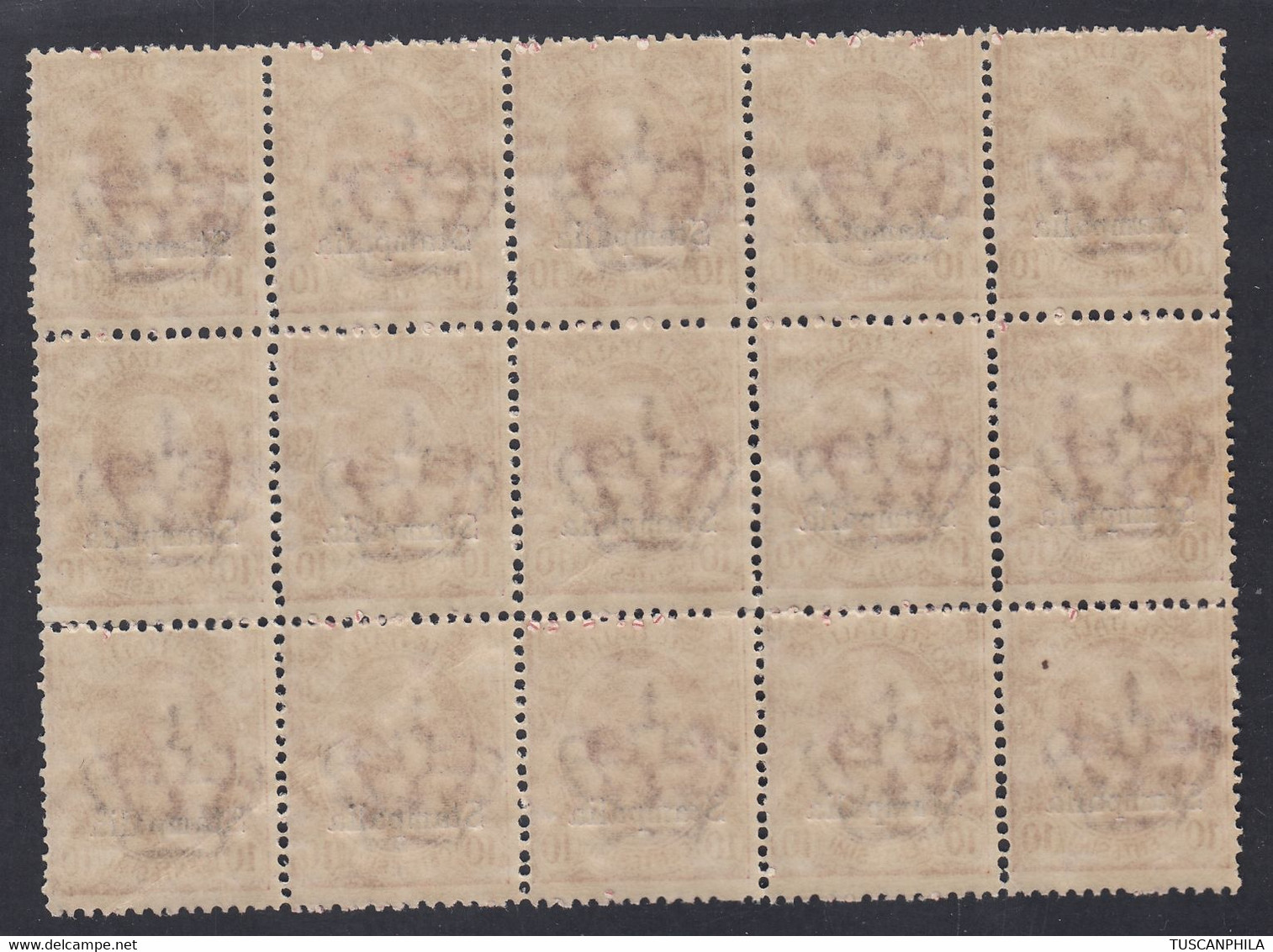 1912 Blocco Di 15 Valori Sass. 3 MNH** Cv 75 - Aegean (Stampalia)