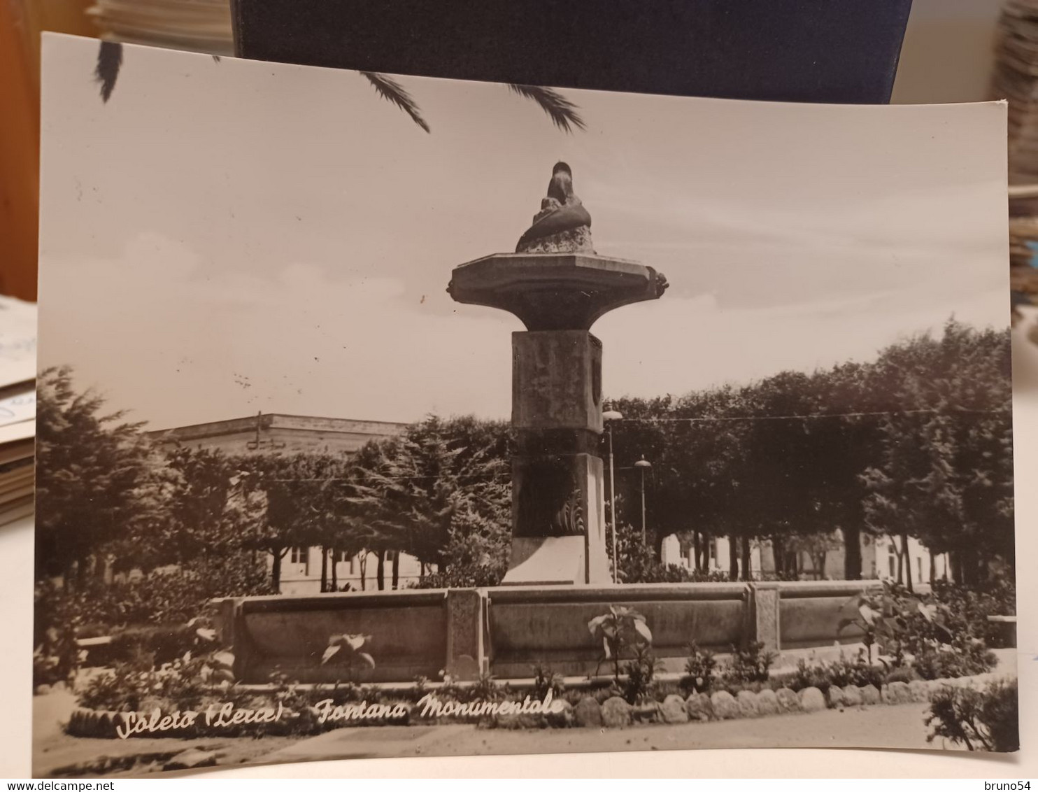 Cartolina Soleto Provincia Lecce Fontana Monumentale 1964 - Lecce