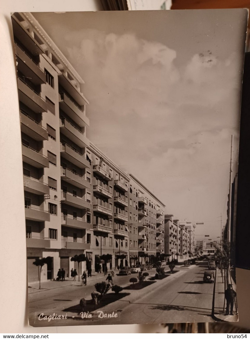 Cartolina Cagliari Via Dante 1961 - Cagliari