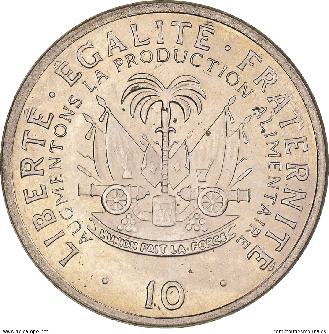 Monnaie, Haïti, 10 Centimes, 1975, SUP, Cupro-nickel, KM:120 - Haiti