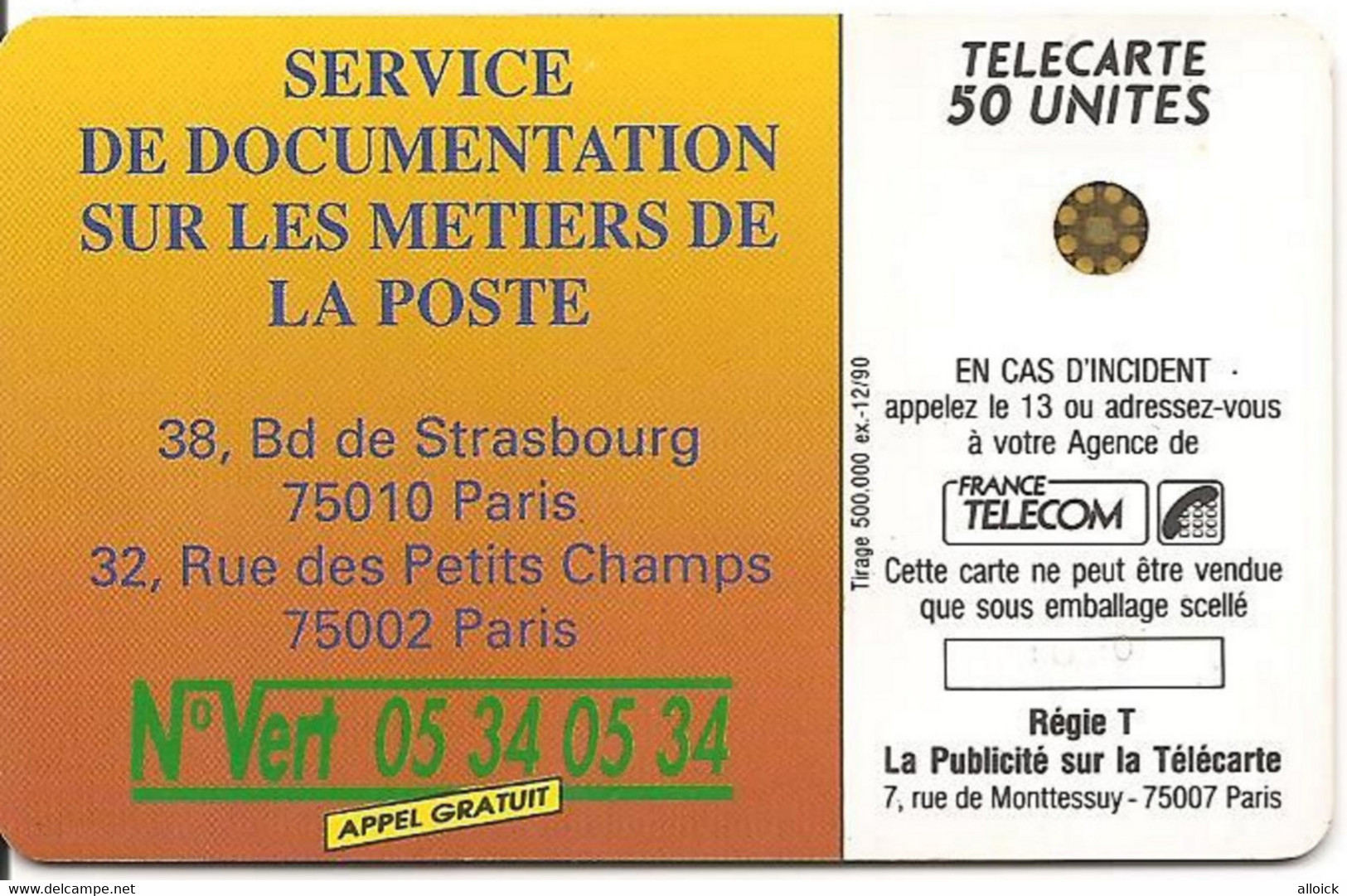 F136B 590.3  -  R°  Luxe Et V° TB - Voir Scan  -  LA POSTE - Ile De France      -     4 N° GE + 1 N° PE - 1990