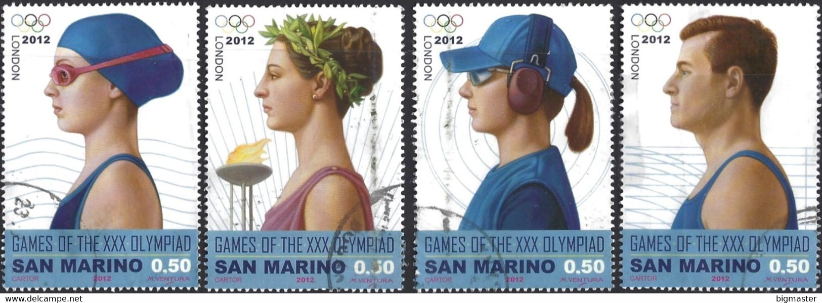 Rsm 2012 Sm 2367-70 Olimpiade Londra 4 V F.U - Used Stamps