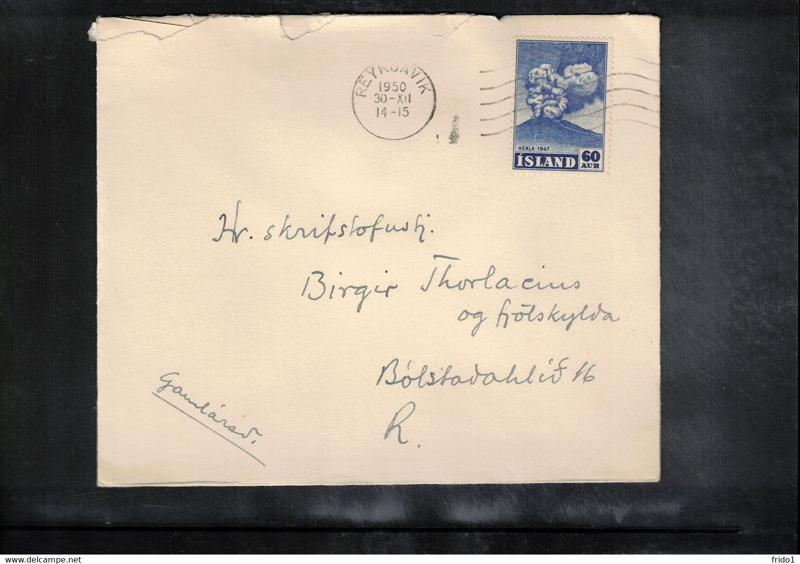 Iceland / Island 1950 Interesting Letter - Briefe U. Dokumente