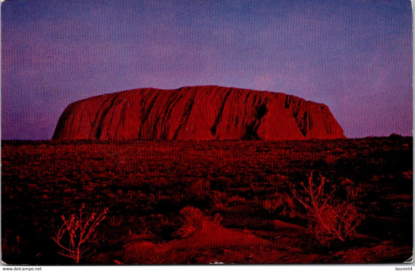 (5 H 34) (P/F)  Australia - NT - Ayers Rock (now Called Uluru) With Fish Stamp Posted 1967 - Uluru & The Olgas