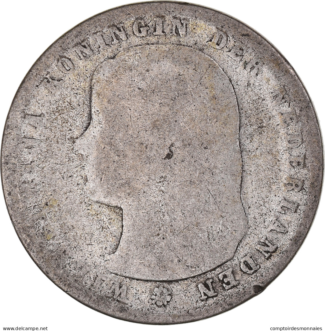 Monnaie, Pays-Bas, 25 Cents, 189[?], Utrecht, B+, Argent - 25 Cent