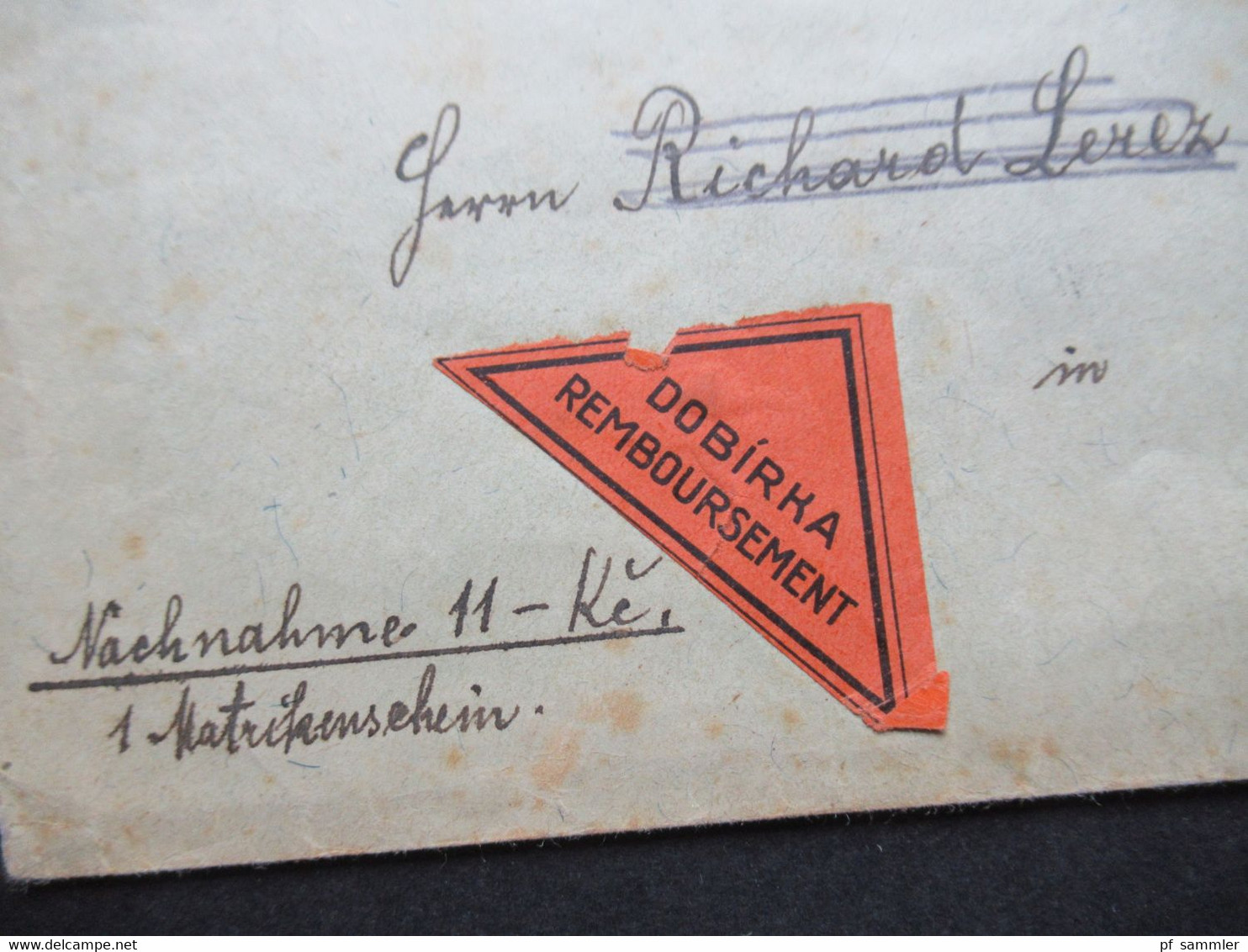 CSSR 1938 Remboursement / Nachnahme / Einschreiben Cheb 2 - Eger 2 Nach Königsberg Abs: Pfarramt Maiersgrün Post Sandau - Briefe U. Dokumente