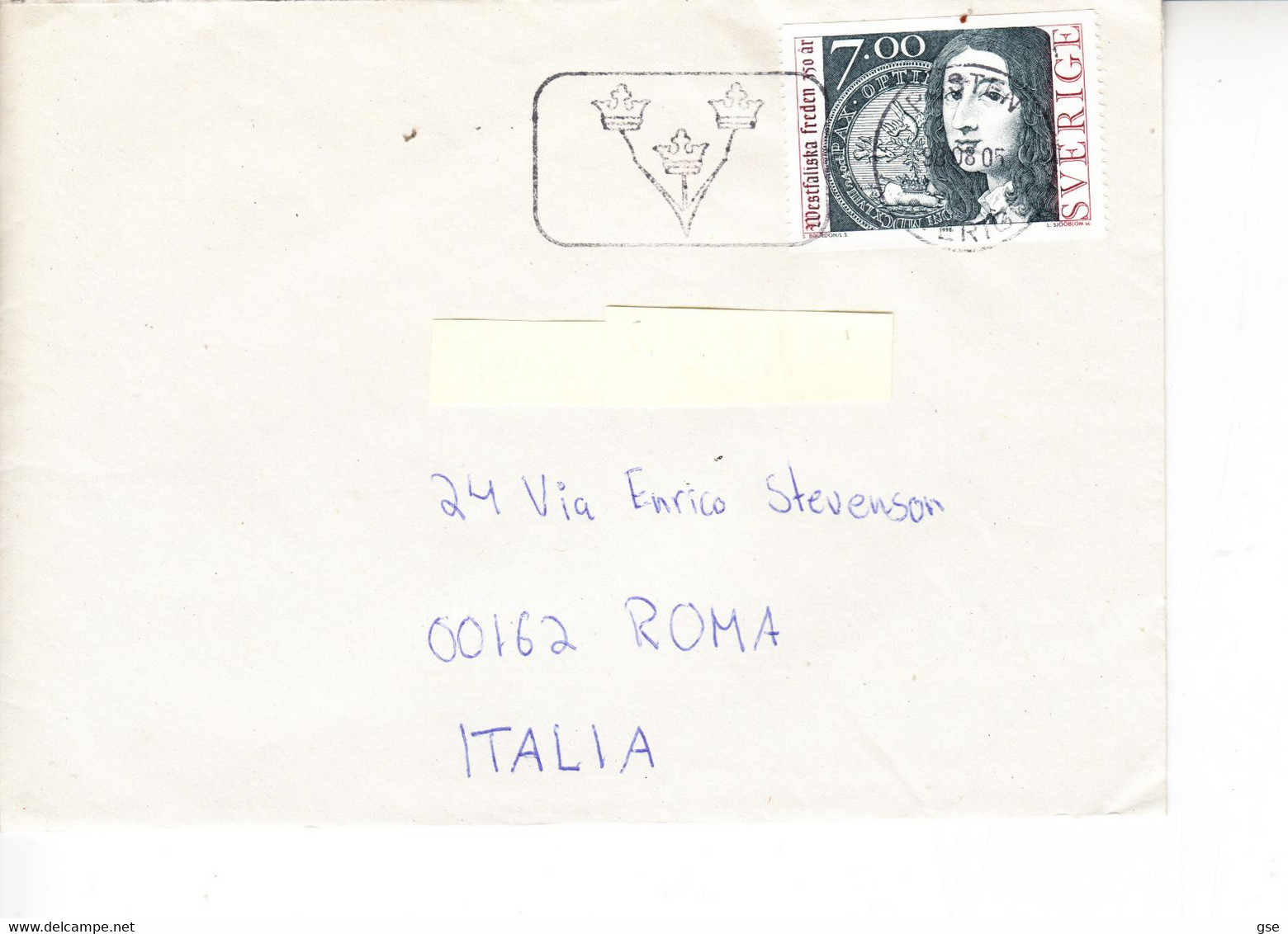 SVEZIA 1998 - Unificato  2031 - Westfalia - Lettera Per Italia - Storia Postale