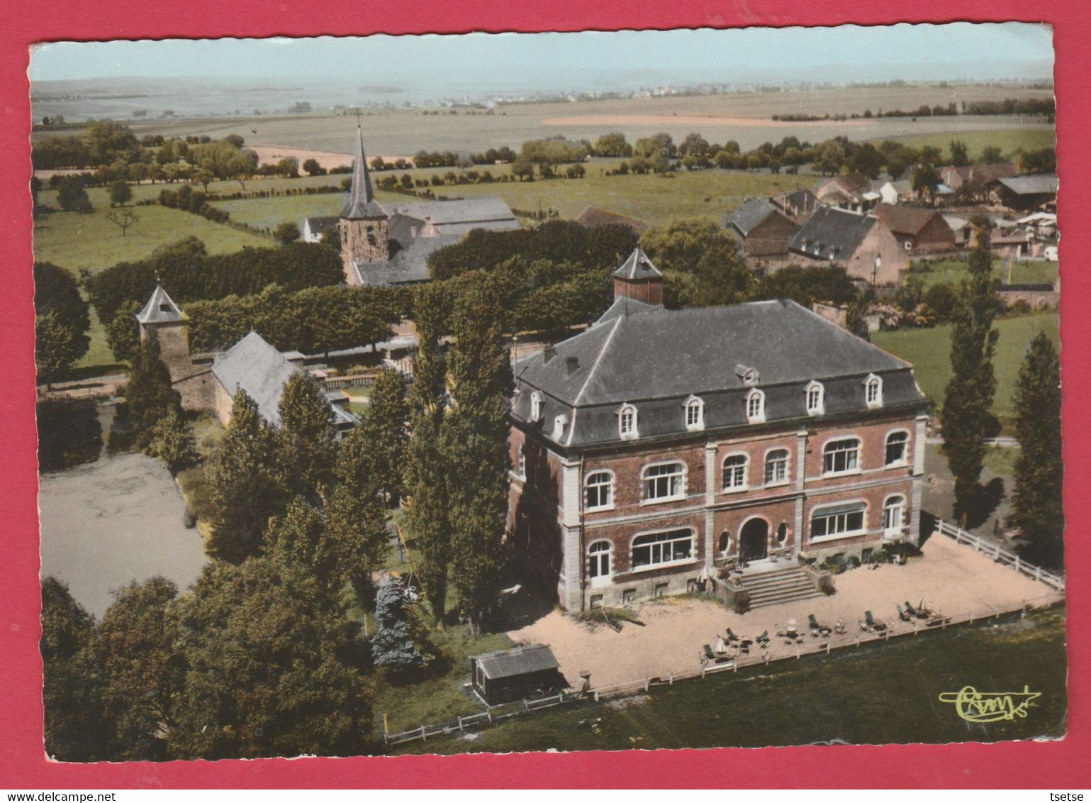 Rouveroy - Vue Aérienne Du Château De Rouveroy ( Voir Verso ) - Estinnes